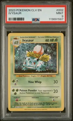 2023 Pokemon CLV Trading Card Game Classic Ivysaur #002 PSA 9 Mint - Image 1