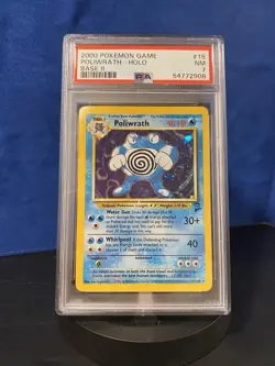 PSA 7 Poliwrath Base Set 2 15/130 Unlimited Pokemon Card NEAR MINT - Image 1