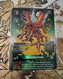 Digimon Card Game Kuwagamon EX1-037 R Alternate Art - Image 1