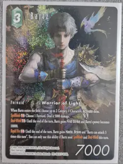 Bartz - PR-083/7-059L Full Art Foil Promo Card Final Fantasy Trading Card Game - Image 1