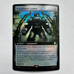 T-45 Power Armor (Extended Art) 437 NM Foil R Universes Beyond: Fallout MTG - Image 1