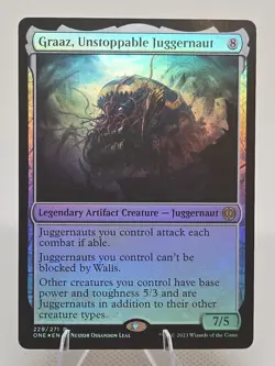 Graaz, Unstoppable Juggernaut FOIL X1 ONE MTG Phyrexia All Will Be One B1 - Image 1