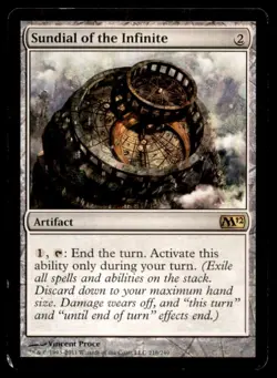 MTG Sundial of the Infinite M12 LP Light Play Regular Magic the Gathering [185] - Image 1