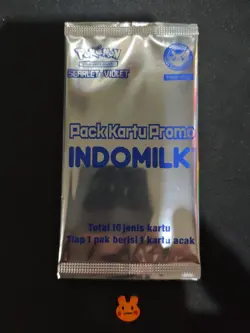 Pokemon Indomilk Promo Sealed Pack pikachu fuecoco Stamped Pokemon TCG Indonesia - Image 1