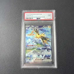 Pokemon TCG Zapdos EX Holo Card 202/165 Scarlet & Violet 151 Sir PSA 9 - Image 1