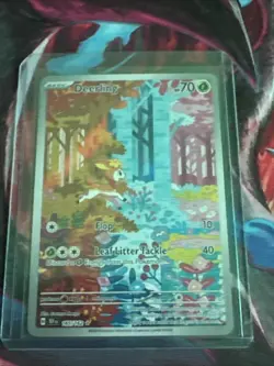 Pokemon TCG Deerling Illustration Rare SV05: Temporal Forces 165/162 NM - Image 1