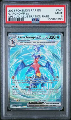 2023 POKEMON PAR EN-PARADOX RIFT SPECIAL ILLUSTRATION RARE GARCHOMP EX PSA 9 - Image 1