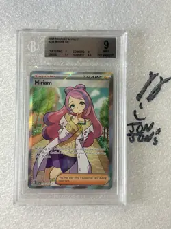 2023 POKEMON SVI EN-SCARLET & VIOLET ULTRA RARE #238 MIRIAM BGS 9 MINT - Image 1