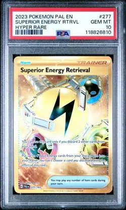 2023 Pokemon Pal en Superior Energy RTRVL #277 Hyper Rare PSA 10 Gem Mint - Image 1