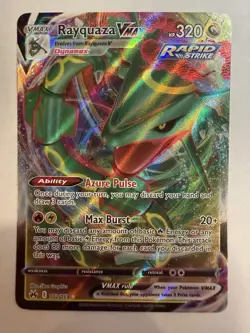 RAYQUAZA VMAX 102/159 HOLO RARE VMAX CROWN ZENITH POKEMON HOLO NM - Image 1