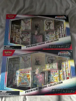 2 x Pokemon TCG Prismatic Evolutions Premium Figure Collection - Sealed&New - Image 1