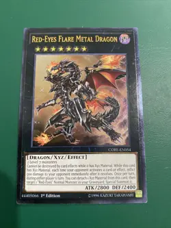 Yugioh! Red-Eyes Flare Metal Dragon CORE-EN054 Ultimate Rare 1st Edition NM - Image 1