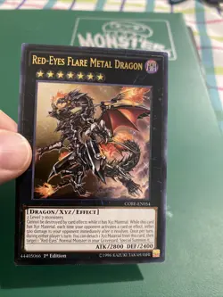 Yugioh! Red-Eyes Flare Metal Dragon CORE-EN054 Ultimate Rare 1st Edition NM - Image 4