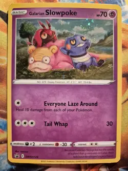 Galarian Slowpoke Holo Rare Pokemon Card, Black Star Promo, SWSH126 - Image 1
