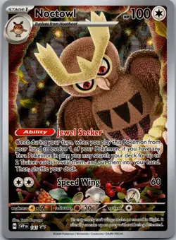 Noctowl #141 SV: Scarlet & Violet Promo Cards Full Art Rare Holo Pokemon NM - Image 1