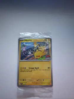Pokemon TCG Pikachu SVP 190 Black Star 2024 World Championship Promo Card SEALED - Image 1