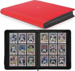 Trading Card Binder, Premium 9 Pocket 540 Double Sided Pocket Collection Binder, - Image 1