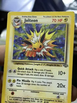 Jolteon 4/64 Jungle 1999 Holo Rare WOTC Pokemon Card TCG - Image 5