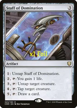 MTG CMR BRO BRR PLIST Staff of Domination MINT (SELECT) - Image 3