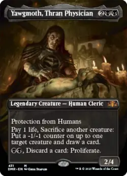 Yawgmoth, Thran Physician (Borderless Alternate Art) [Dominaria Remastered] Foi - Image 1