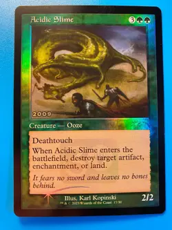 MTG 1x FOIL Acidic Slime # 17 30th Anniversary Promo Magic the Gathering x1 NM - Image 1