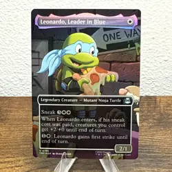 Leonardo, Leader in Blue (Borderless) Teenage Mutant Ninja Turtles Foil - Image 1