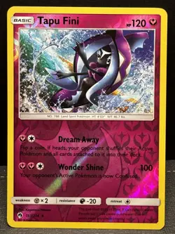 Tapu Fini 151/214 Reverse Holo Lost Thunder Rare Pokemon TCG - Image 1