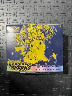 POKEMON SCARLET & VIOLET SURGING SPARKS POKEMON CENTER ETB SEALED AS SHOWN - Image 1
