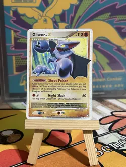 Pokemon Gliscor LV.X Ultra Rare Holo Legends Awakened 141/146 110 HP Card 2008 - Image 1