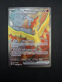 2025 Pokemon SV Destined Rivals DRI EN Team Rocket's Moltres ex #208/182 - Image 1