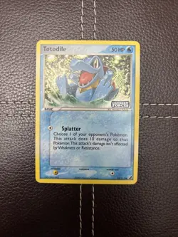 Pokemon TCG - Totodile 78/115 - EX Unseen Forces - LP Common Reverse Holo (2005) - Image 1