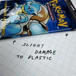 Unopened Sealed 1999 Base Set Booster Pokemon Pack SEE PHOTOS SCRATCHED - Image 4
