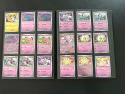 Pokemon TCG Phantasmal Flames - Complete Base Master Set (Incl EX & RH) + binder - Image 5