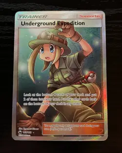 Underground Expedition 168/168 Celestial Storm Full Art Trainer Holo NM Pokemon - Image 1