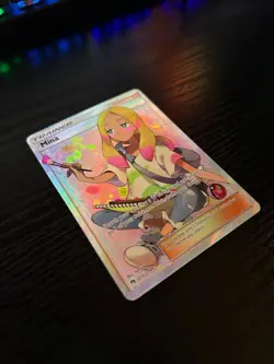 Pokemon Mina 211/214 Lost Thunder Full Art Trainer Supporter Ultra Rare Holo NM - Image 3