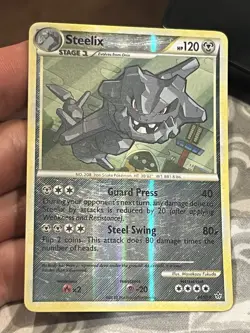 Steelix - 24/95 - Rare - Reverse Holo Pokemon HGSS - Unleashed - Image 3