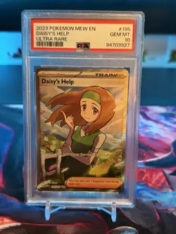 2023 DAISY'S HELP 195/165 POKEMON SCARLET & VIOLET 151 MEW EN - Gem Mint PSA 10 - Image 1