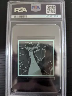 2022 LOTTE POKEMON JAPANESE #11 CHARIZARD SERIES 4 WAFER STICKERS PSA10 - Image 2