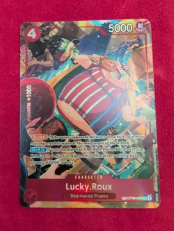One Piece Lucky.Roux (TR) OP09-015 A Fist of Divine Speed Foil - Image 1