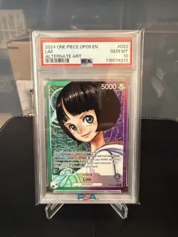 2024 One Piece Emperors in the New World Lim Alternate Art VAR #OP09-022b PSA 10 - Image 1