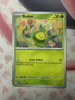 Budew Common SV: Prismatic Evolutions 004/131 NM English Pokemon Card - Image 1