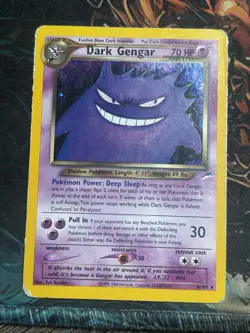 Pokemon Neo Destiny Holo Rare Dark Gengar Card TCG #6/105 - Image 1