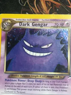 Pokemon Neo Destiny Holo Rare Dark Gengar Card TCG #6/105 - Image 2