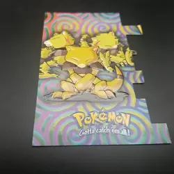 Abra #63 EV7 of 12 - Die-Cut Embossed - Pokemon CARD - Topps Series 2 - NM - Image 1