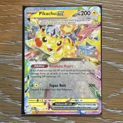 Pokemon SV08 Surging Sparks Card 57/191 Pikachu ex Double Rare - Image 1