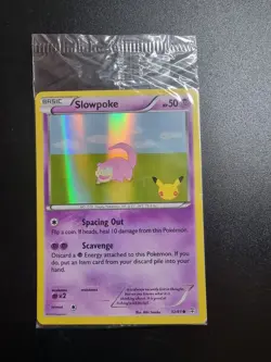 Pokemon Promo XY Generations 20th Anniversary Slowpoke #32/83 Holo Card Sealed - Image 1