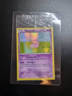 Pokemon Promo XY Generations 20th Anniversary Slowpoke #32/83 Holo Card Sealed - Image 3