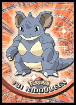 Pokemon Cards Nidoqueen #31 Topps Trading Cards Series 1 LP *3 - Image 1