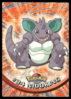 Pokemon Cards Nidoking #34 Topps Trading Cards Series 1 MP *1 - Image 1