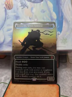 Leonardo Sewer Samurai - FOIL Borderless - Teenage Mutant Ninja Turtles MtG- NM - Image 1
